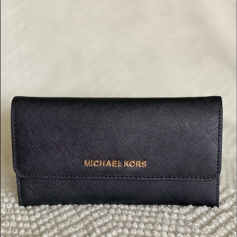 Michael Kors Trifold Wallet Black
